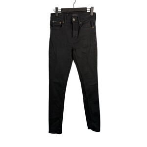 Polo Ralph Lauren Womens Black Mid Rise Skinny Jeans Size 26R